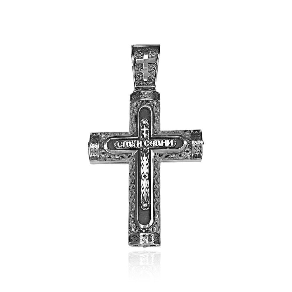 Купить Крест из серебра "Спаси и Сохрани" (97024)