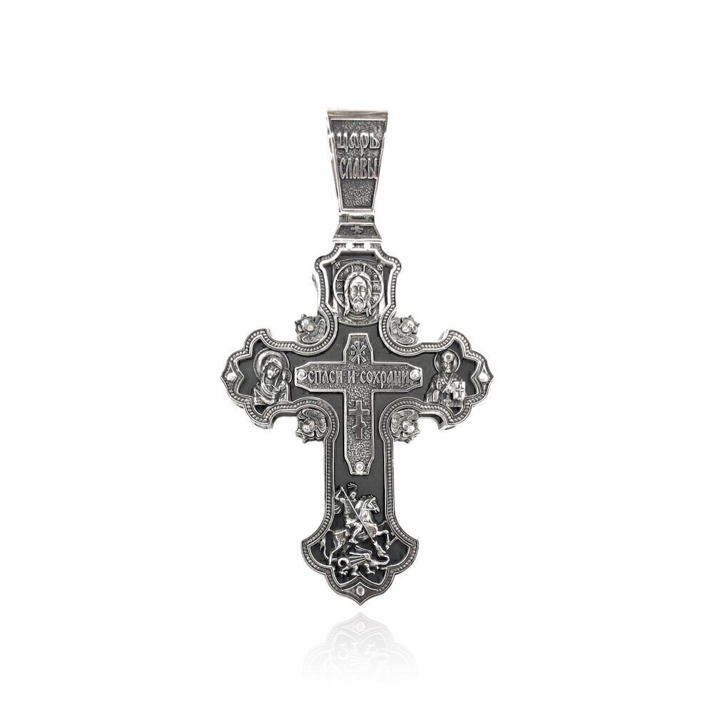 Купить Крест из серебра "Святой Георгий Победоносец" (97013)