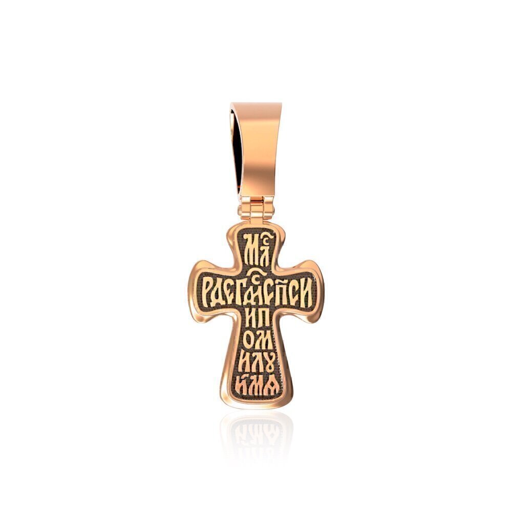 Купить Крест из красного золота "Распятие Христово" (2243)