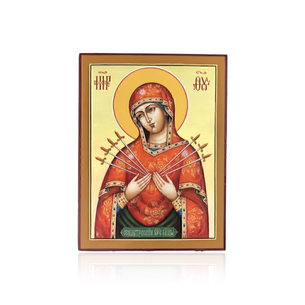Купить Икона живописная "Божия Матерь Семистрельная" (10481)