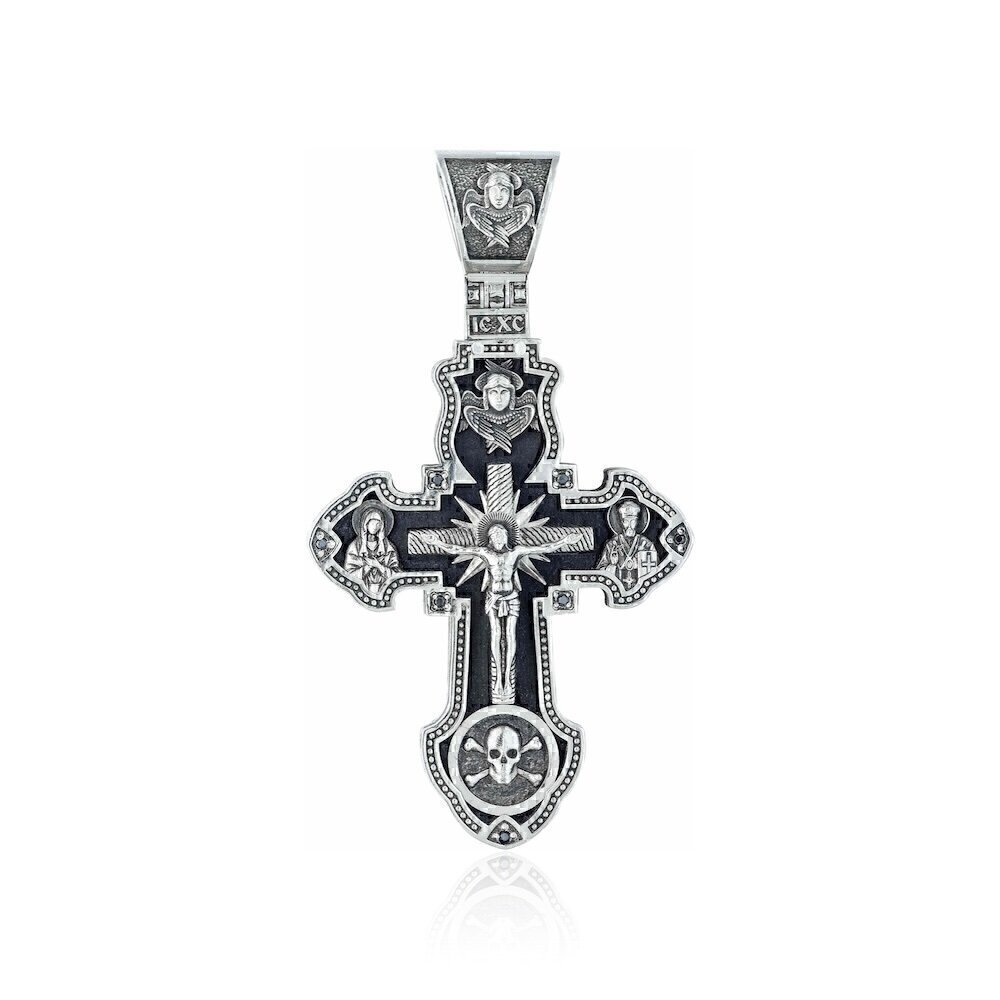 Купить Крест из серебра "Спаси и Сохрани" (9701)