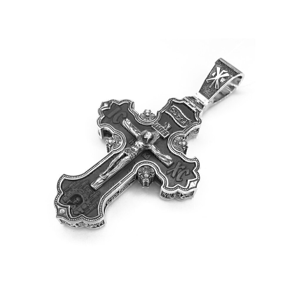 Купить Крест из серебра "Святой Георгий Победоносец" (97013)