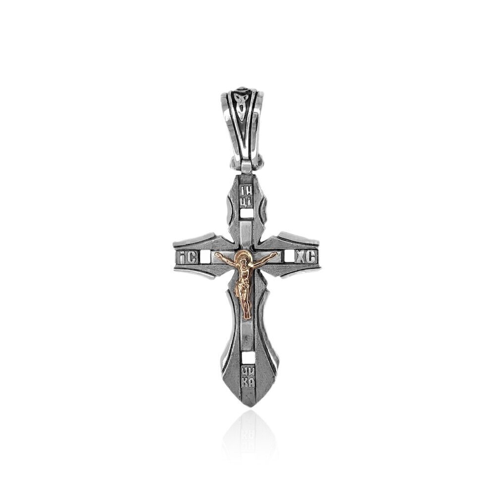 Купить Крест из серебра "Сила" (96122)