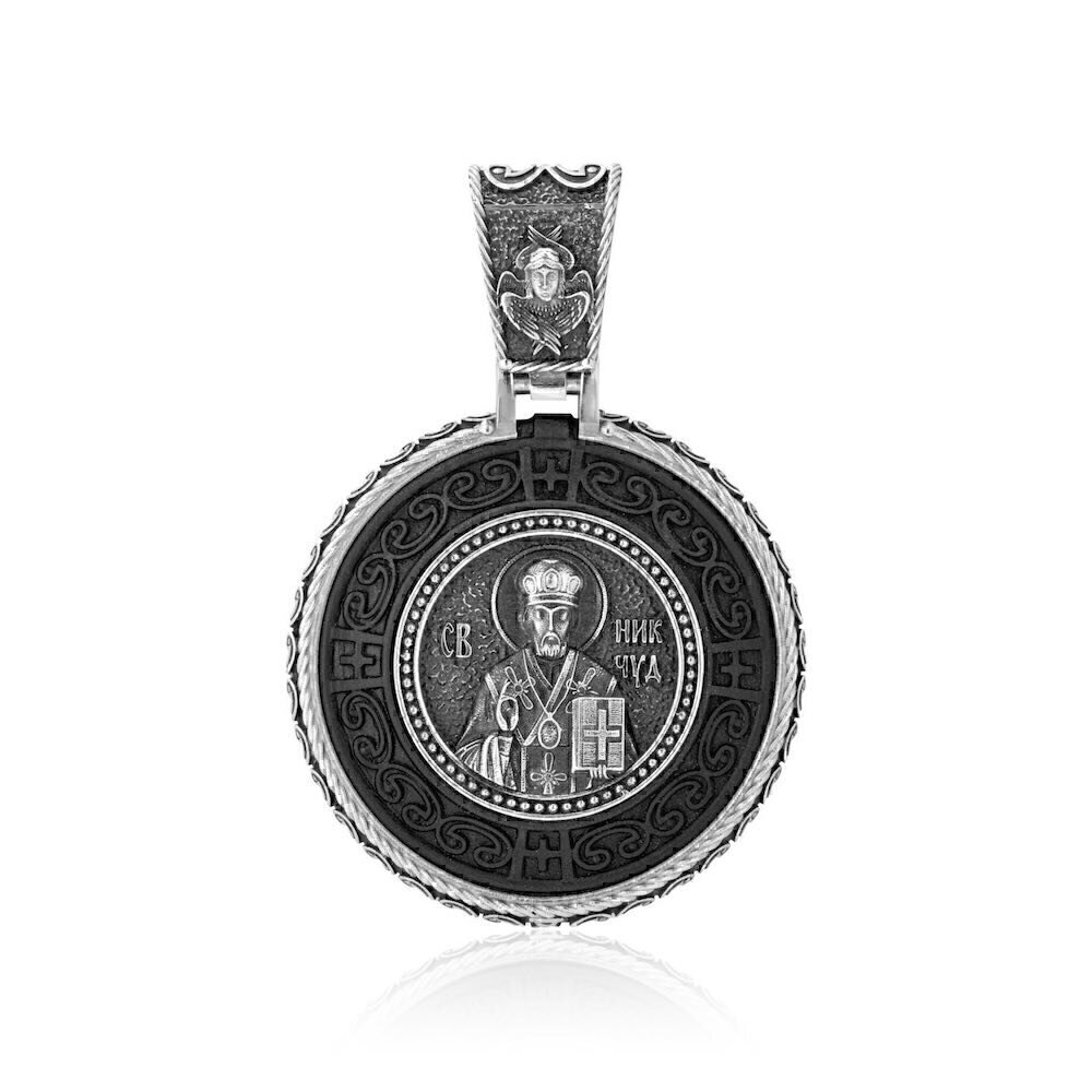Купить Образ из серебра "Святой Николай Чудотворец" (9581)