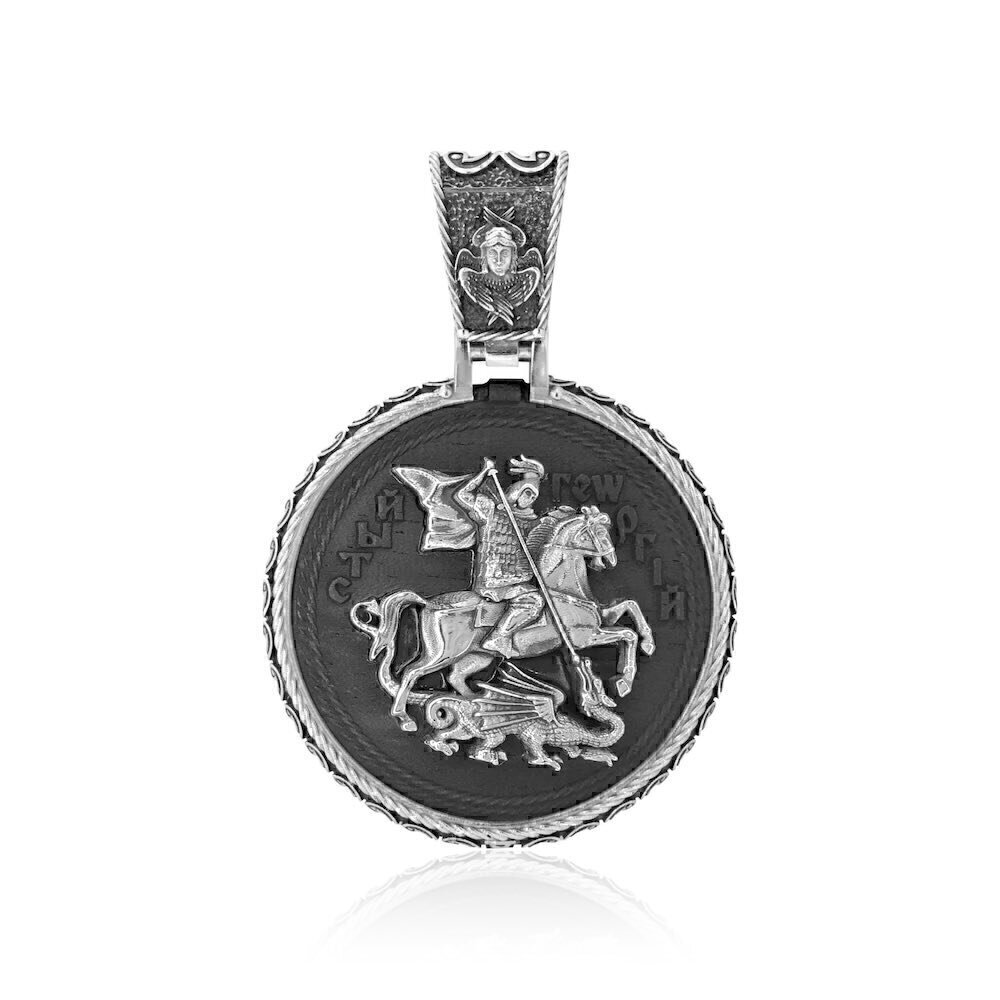 Купить Образ из серебра "Святой Георгий Победоносец" (95812)