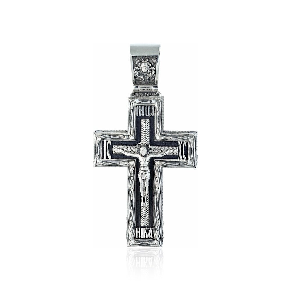Купить Крест из серебра "Спаси и Сохрани" (97011)