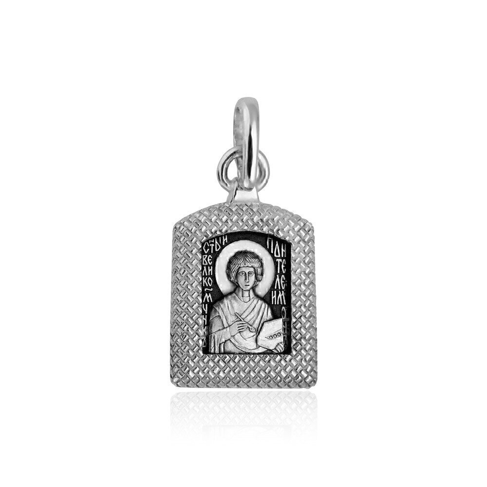 Купить Образ из серебра "Святой Пантелеимон Целитель" (35001)