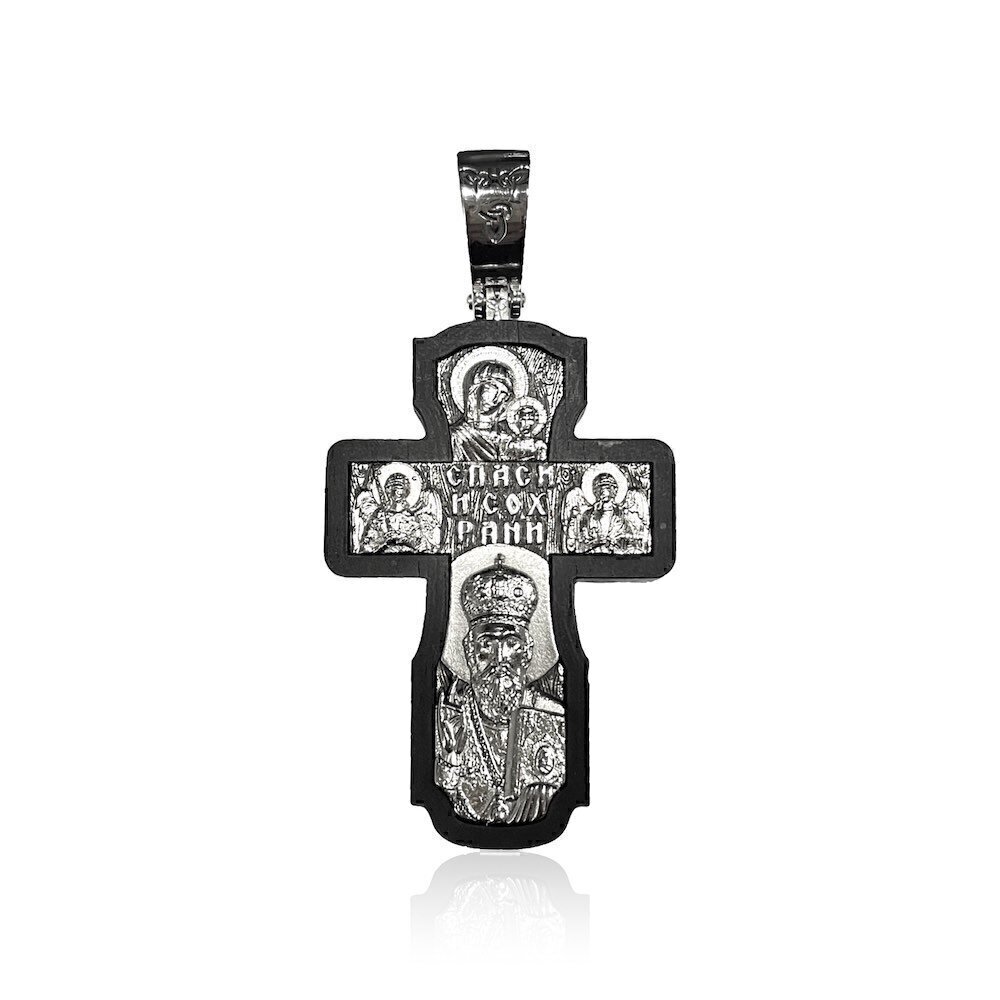 Купить Крест из серебра "Святой Николай Чудотворец" (97028)