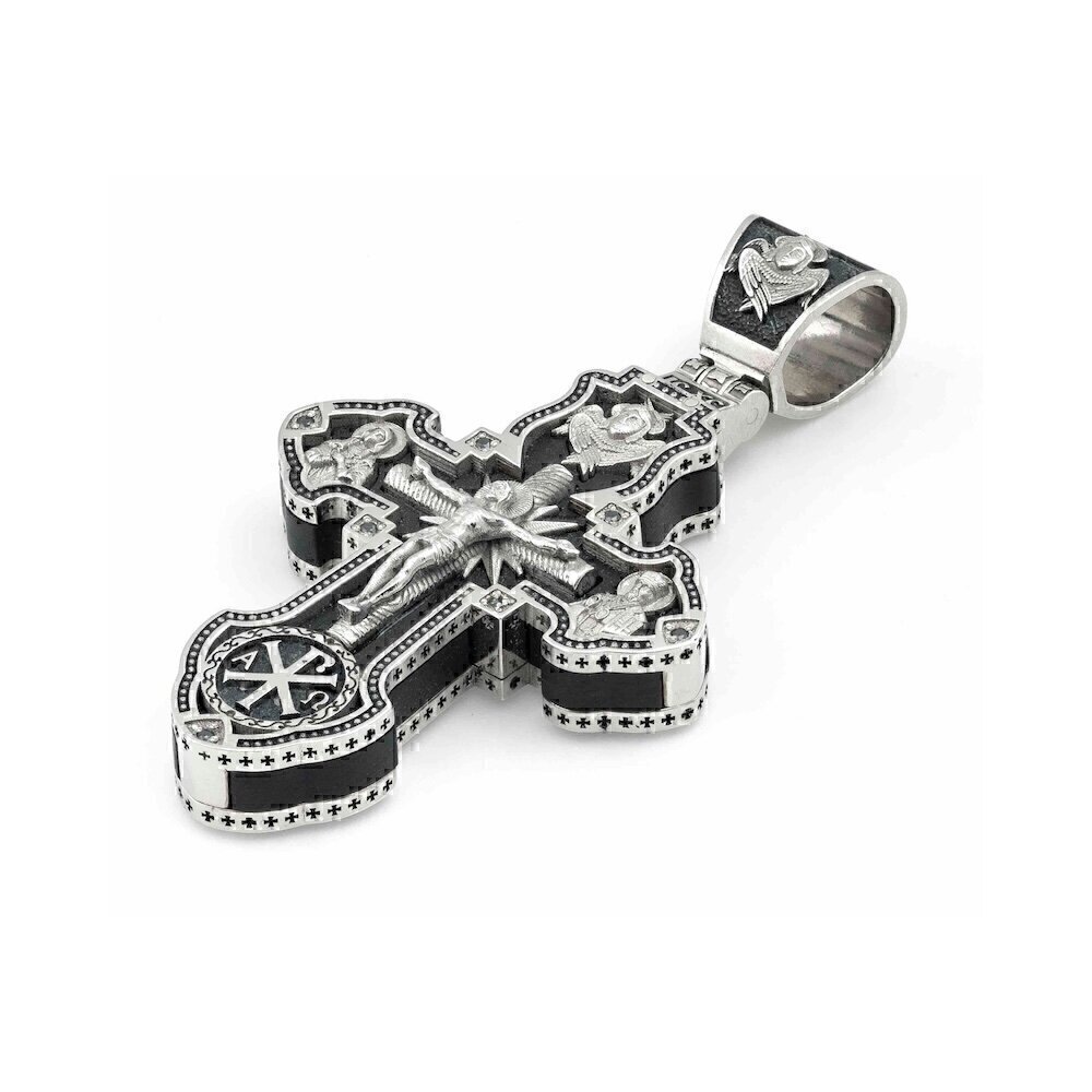 Купить Крест из серебра "Архангел Михаил" (9704)