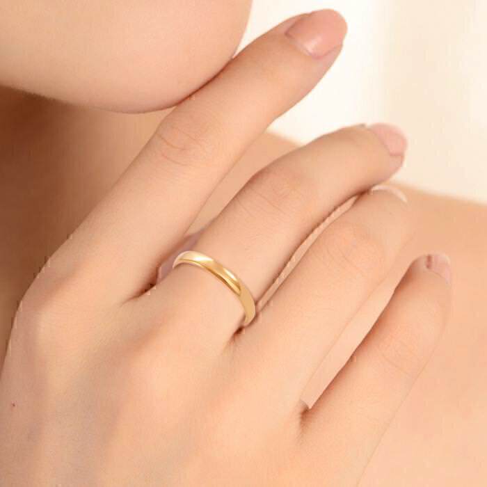 Купить Кольцо из желтого золота с молитвой "Венчальная" (6015)