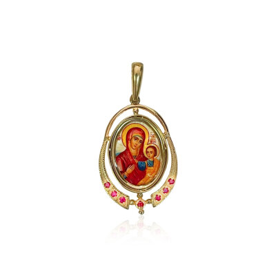 картинка Образ из серебра "Божия Матерь Смоленская" (52763) 