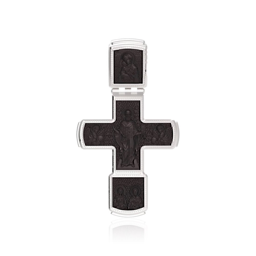 Купить Крест из белого золота "Распятие Христа" (22531)