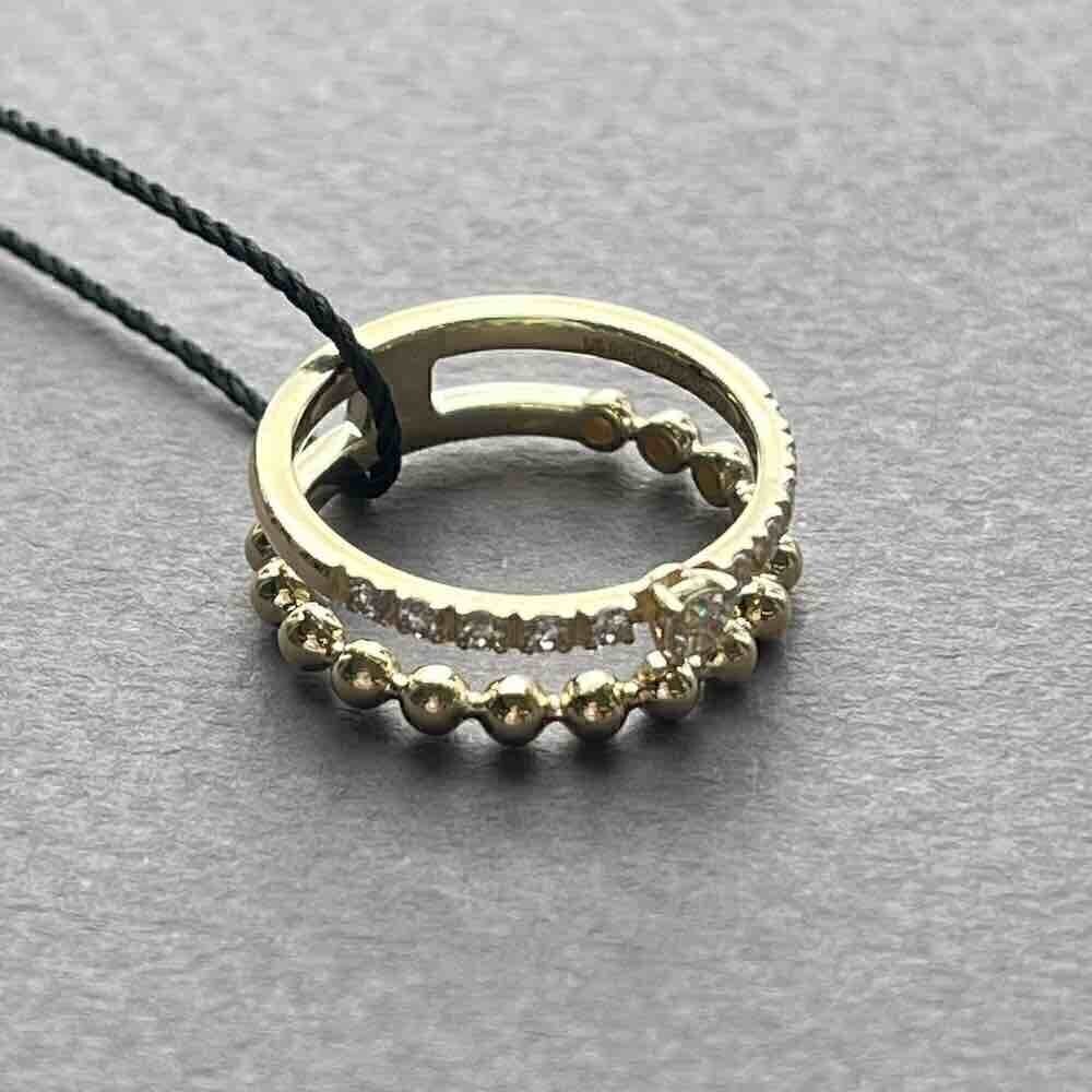 Купить Кольцо из желтого золота с бриллиантами (31067)