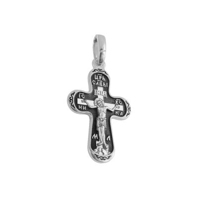 картинка Крест из серебра "Святой Андрей Первозванный" (42113) 