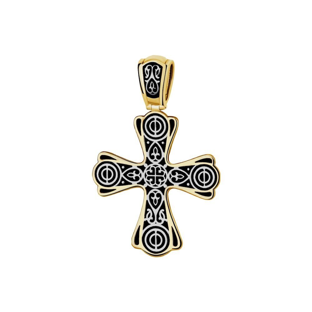 Купить Крест из серебра с узором (42761)