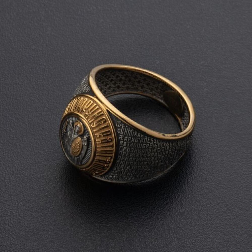 Купить Кольцо из серебра "Молитва святому Архангелу Михаилу" (32356)