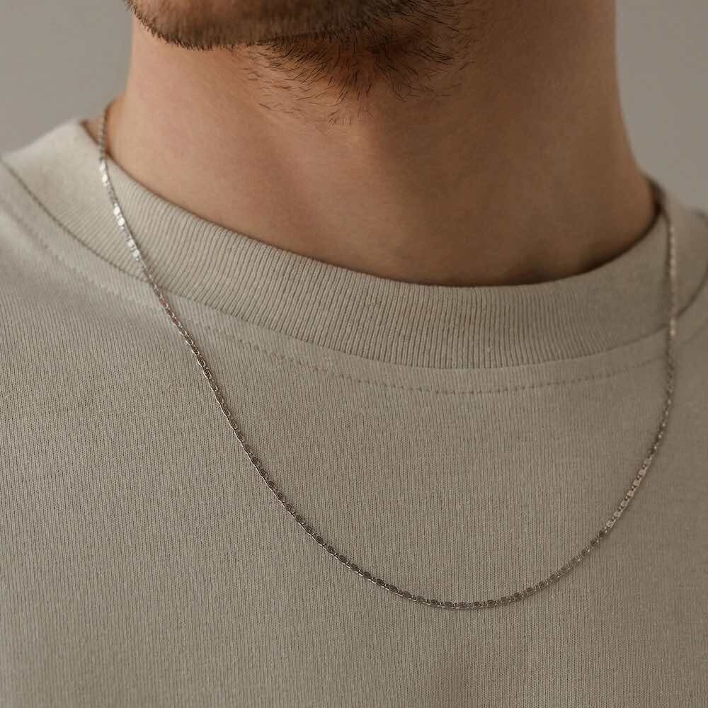 Купить Цепь из белого золота "Люмакина" (91059)