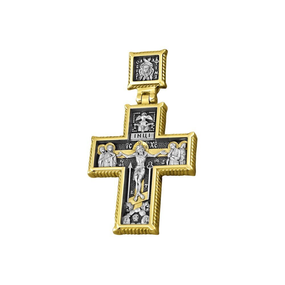 Купить Крест из серебра "Святой Сергий Радонежский" (42590)