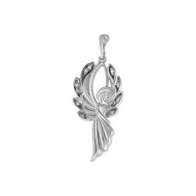 картинка Подвеска из серебра "Ангел" с фианитами (52789) 