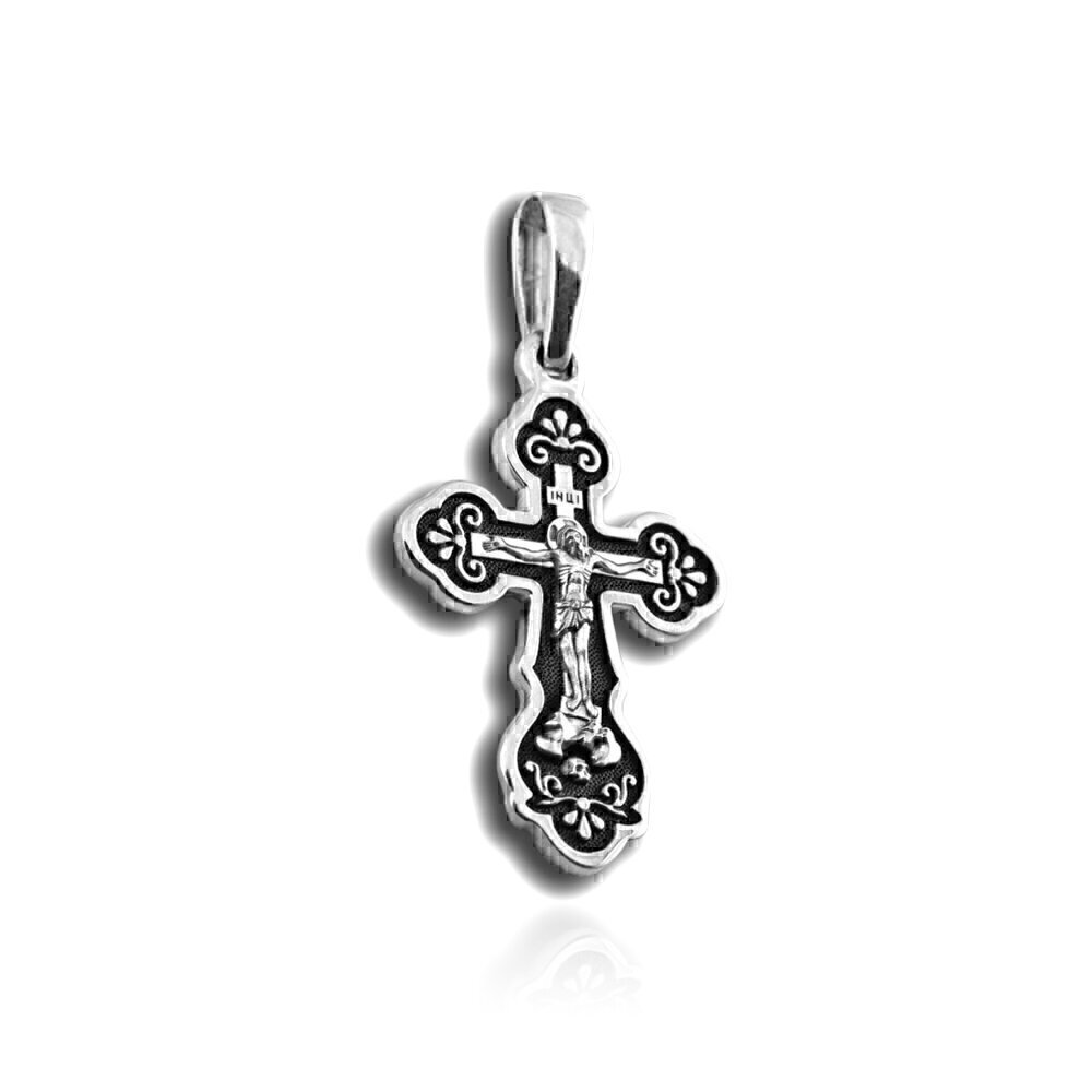 Купить Крест из серебра "Спаси и Сохрани" (27820)