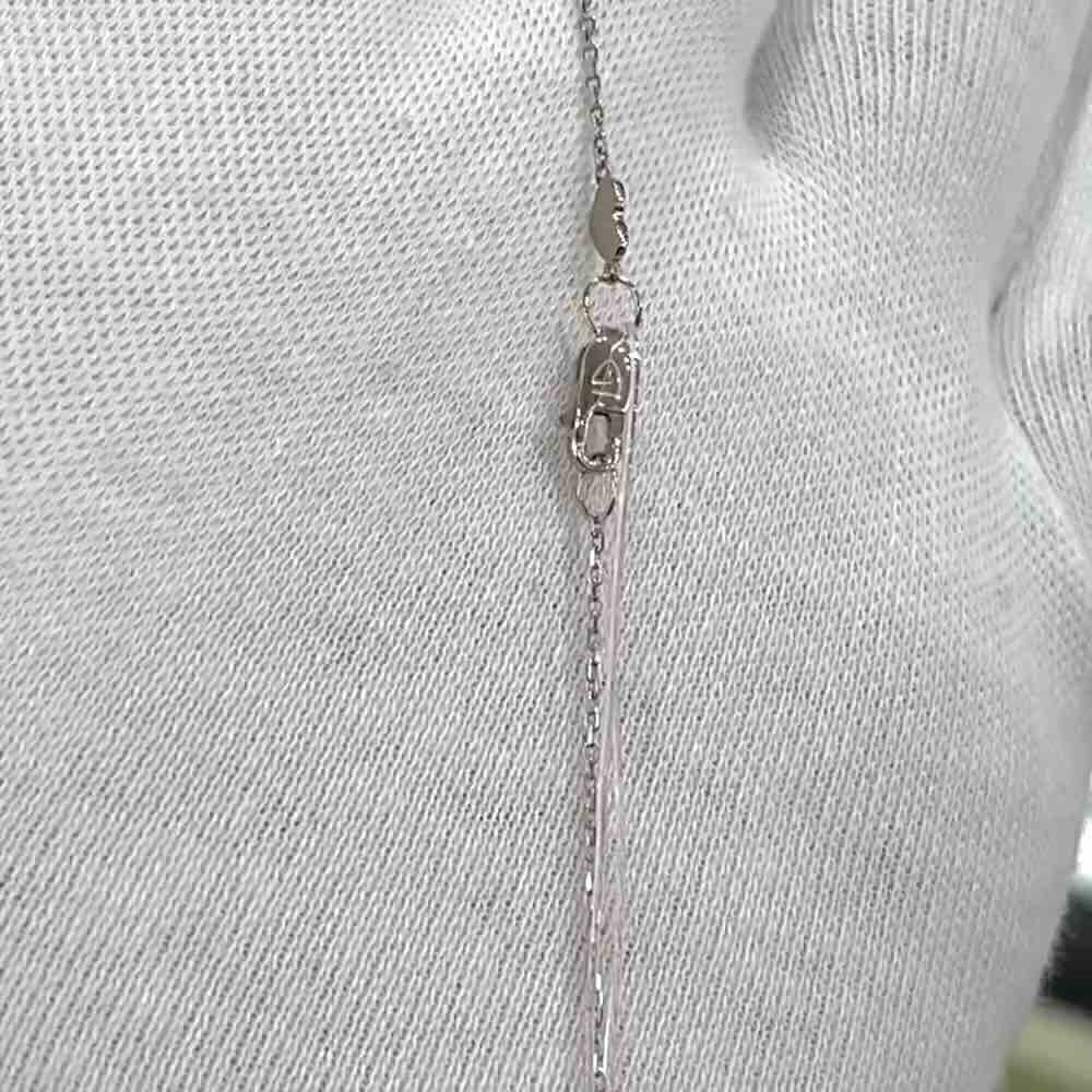 Купить Образ из белого золота "Ангелок" с бриллиантами на цепочке (51076)