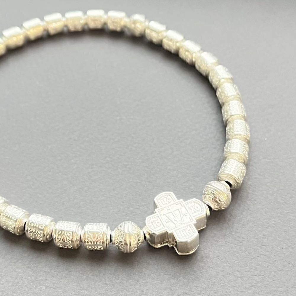 Купить Четки из серебра с крестом (81038)