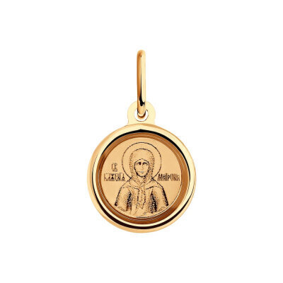 картинка Образ из красного золота "Святая Матрона Московская" (51086) 