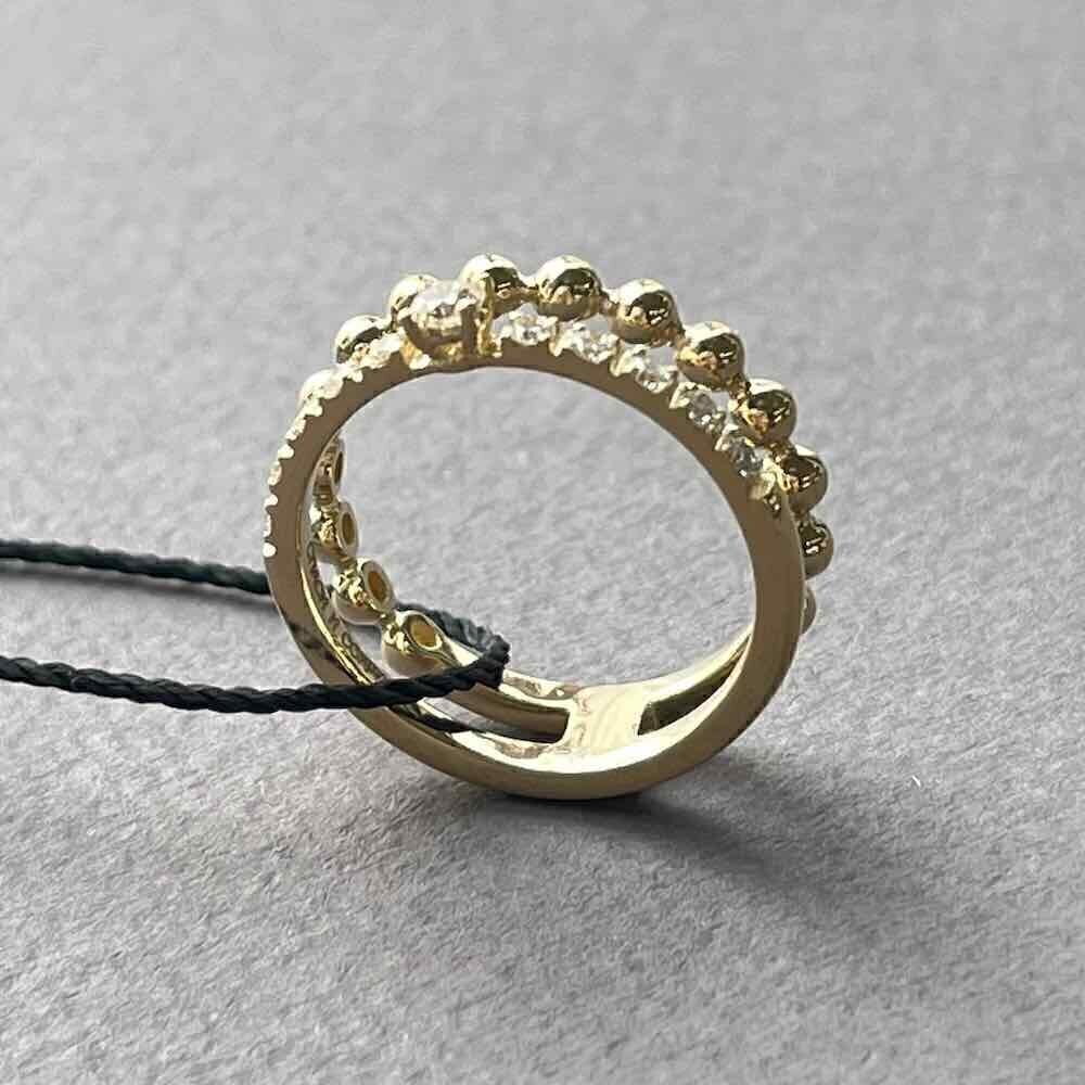 Купить Кольцо из желтого золота с бриллиантами (31067)