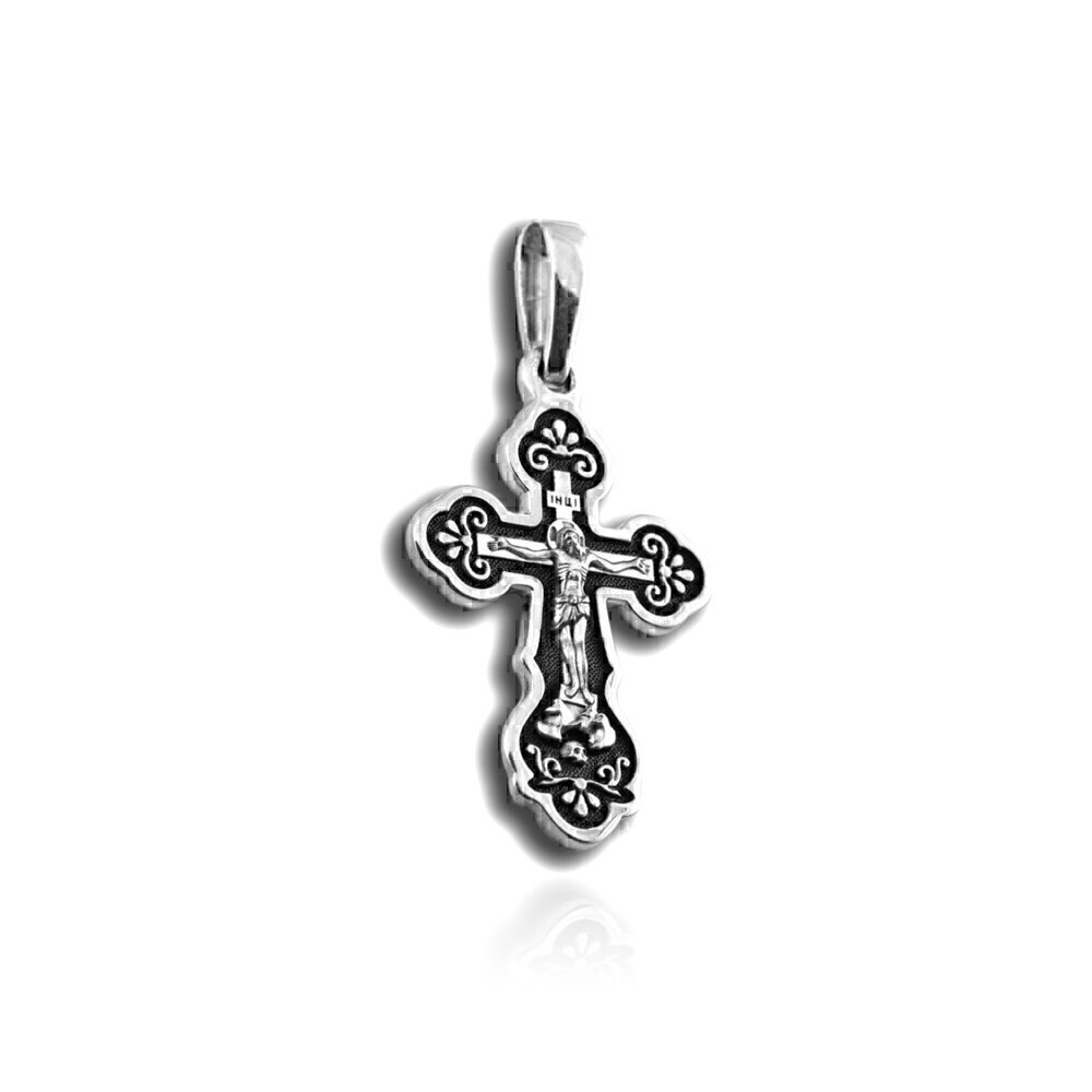 Купить Крест из серебра "Спаси и Сохрани" (27291)
