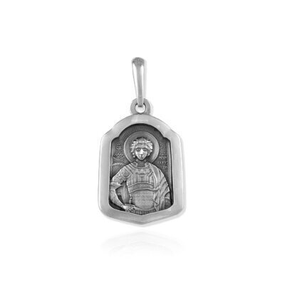 картинка Образ из серебра "Святой Георгий Победоносец" (36295) 
