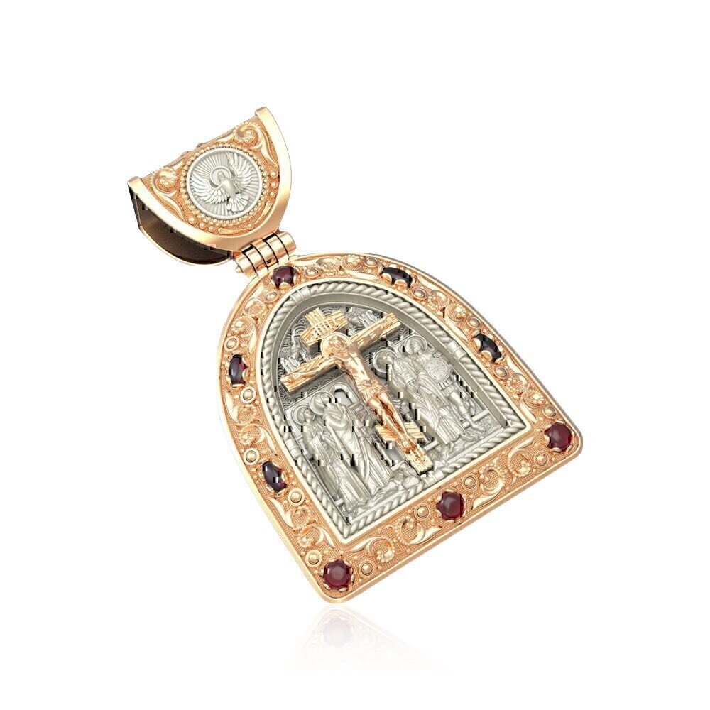 Купить Образ из красного золота "Распятие Христово" (30532)