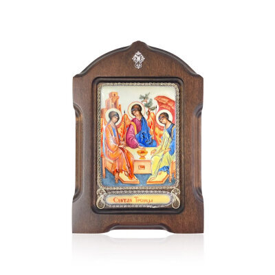 картинка Икона "Святая Троица" эмаль финифть (20216) 