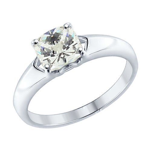 Купить Кольцо из серебра с фианитом (6594)