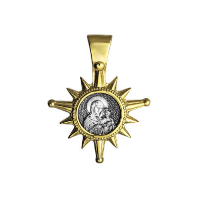 картинка Образ из серебра "Рождественская Звезда. Богородица" (52467) 