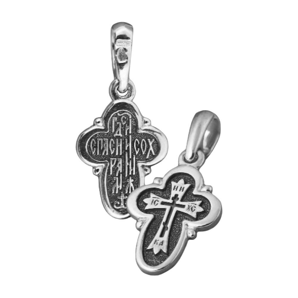 Купить Крест из серебра "Спаси и Сохрани" (42365)