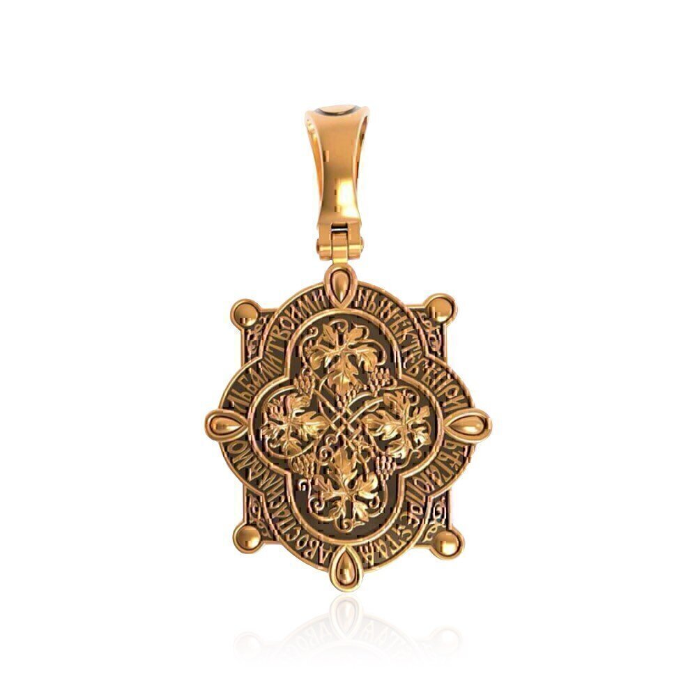 Купить Образ из красного золота "Божия Матерь Знамение" (30608)