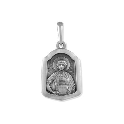 картинка Образ из серебра "Святой Георгий Победоносец" (52259) 