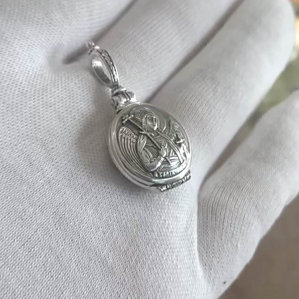 Купить Ладанка из серебра "Ангел Хранитель" (52883)