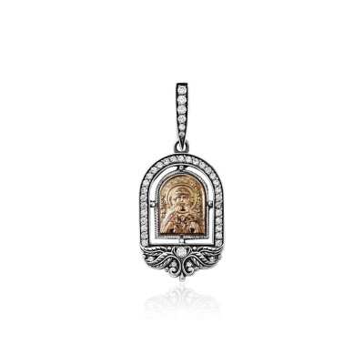 картинка Образ из серебра "Святая Надежда" с цирконом (52616) 