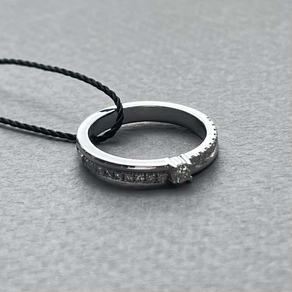 Купить Кольцо из белого золота "Спаси и Сохрани" с бриллиантами (31070)