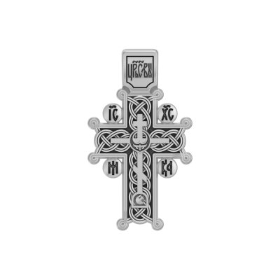 картинка Крест из серебра "Голгофский" (42913) 