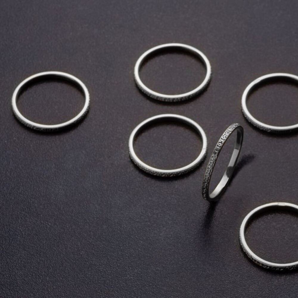 Купить Кольца из серебра "Семь добродетелей" комплект (32328)