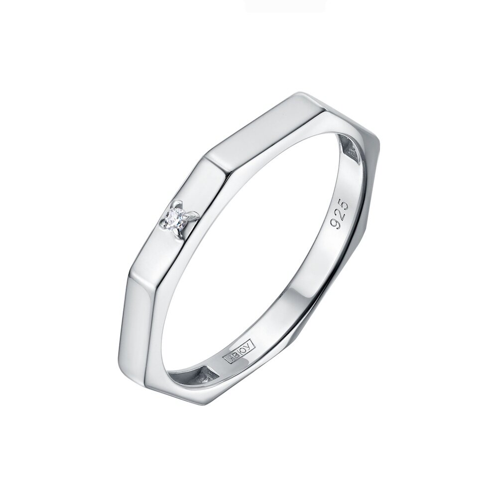 Купить Кольцо из серебра с бриллиантом (32373)