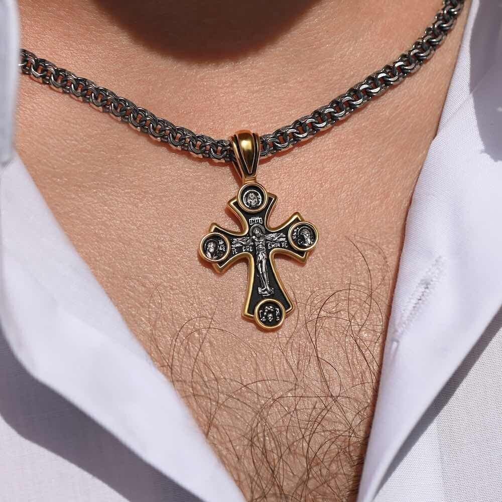 Купить Крест из серебра "Помилуй Мя Грешного"" (42756)