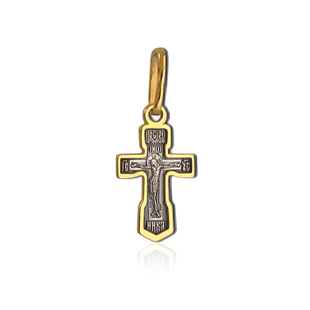 Купить Крест из серебра с позолотой (2674)