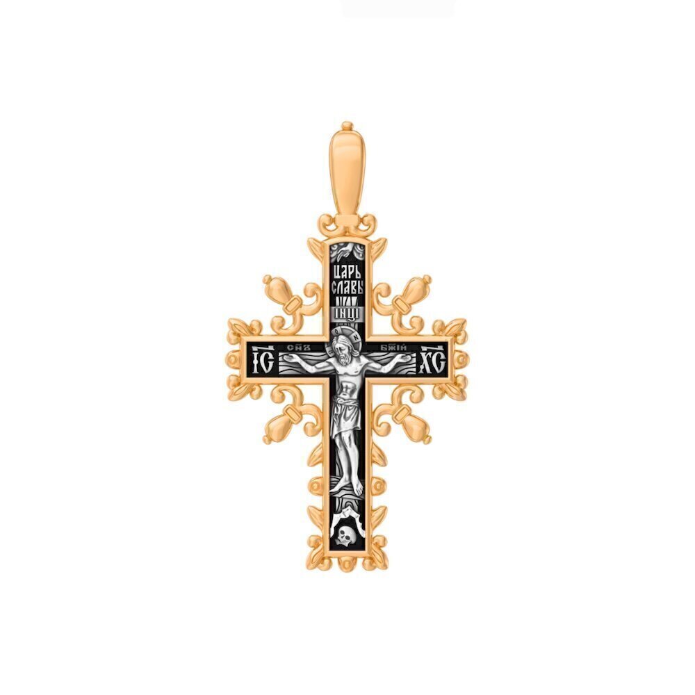 Купить Крест из серебра "Да воскреснет Бог" (42848)