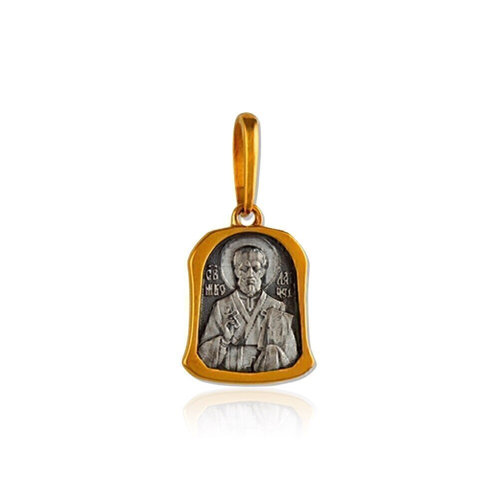 Купить Образ из серебра "Святой Николай Чудотворец" (3578)