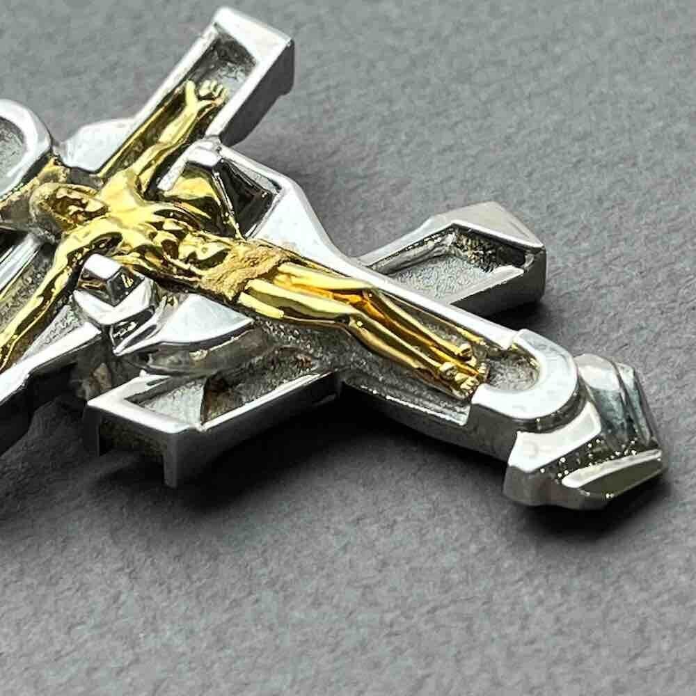 Купить Крест большой из серебра "Сердце Христа" (42452)