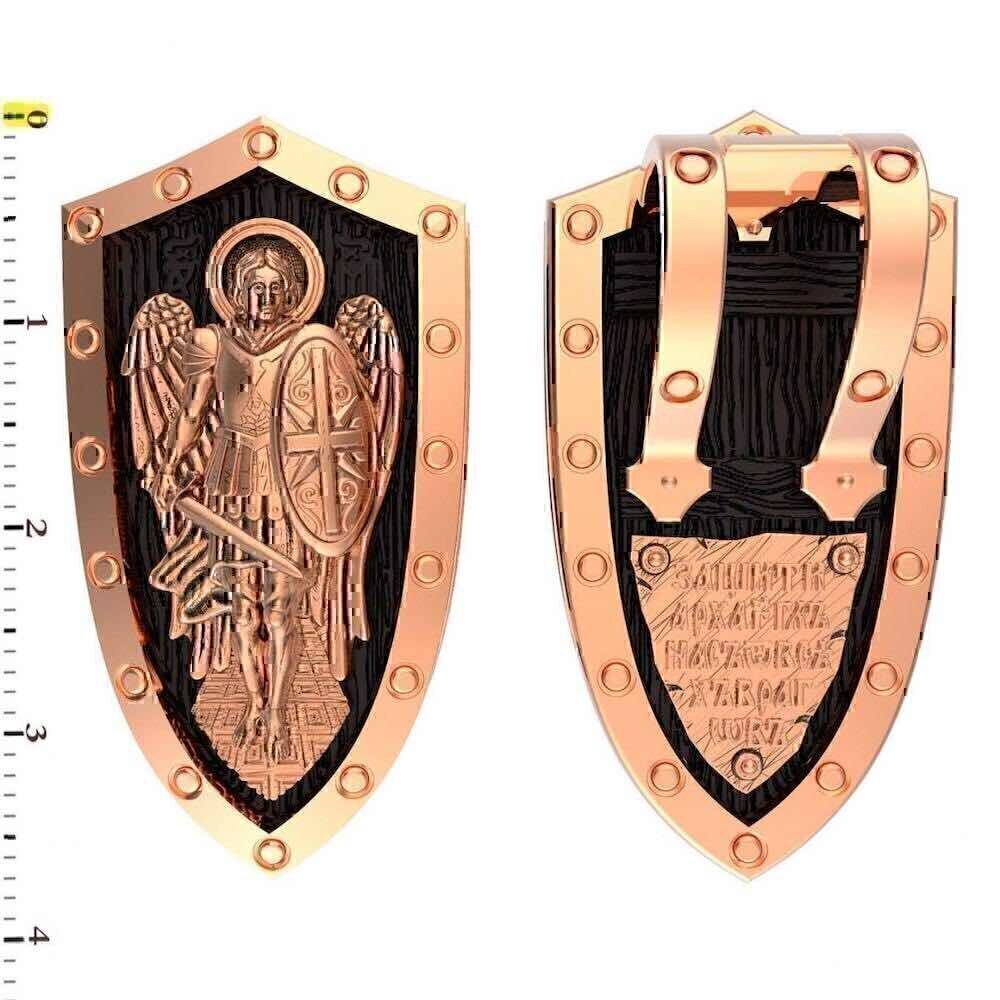 Купить Образ из красного золота "Святой Георгий Победоносец" (30593)