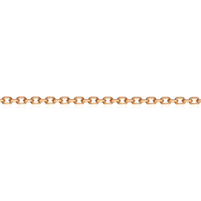 картинка Цепь из красного золота "Ролло удлиненная" (91028) 